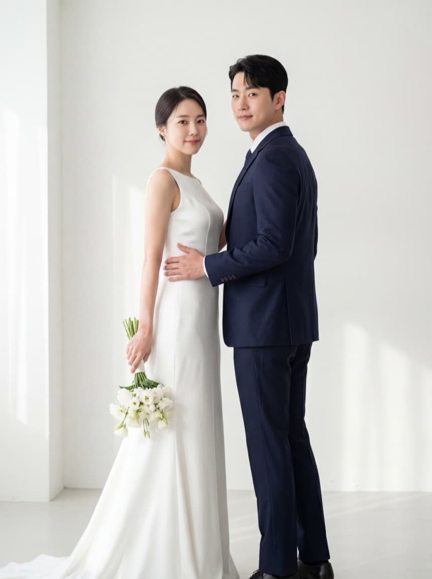 모던 미니멀 청첩장 미리보기